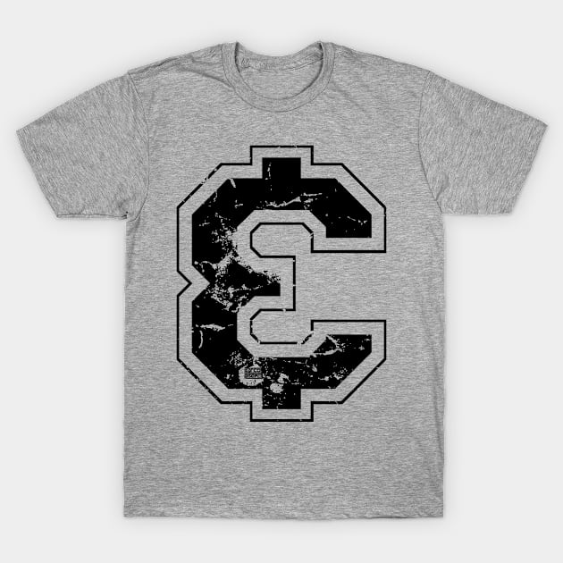 Ampersand & And Black Jersey Sports Athletic Player T-Shirt by porcodiseno